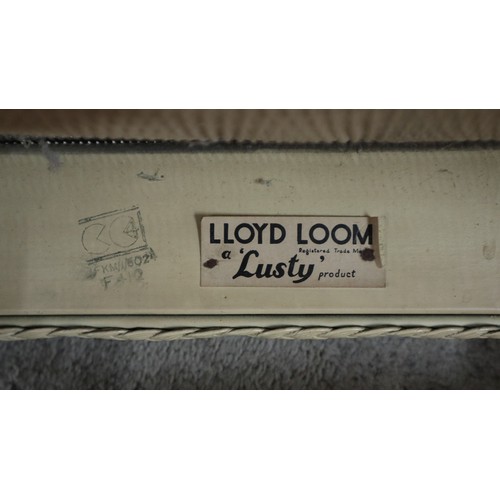 283 - 1960s Retro Lloyd Loom chair with original label