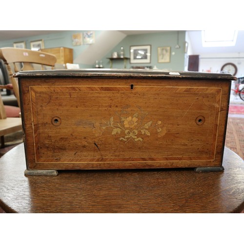 281 - Antique inlaid chest