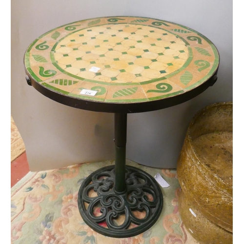 276 - Tiled garden table