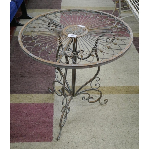 311 - Small metal bistro table