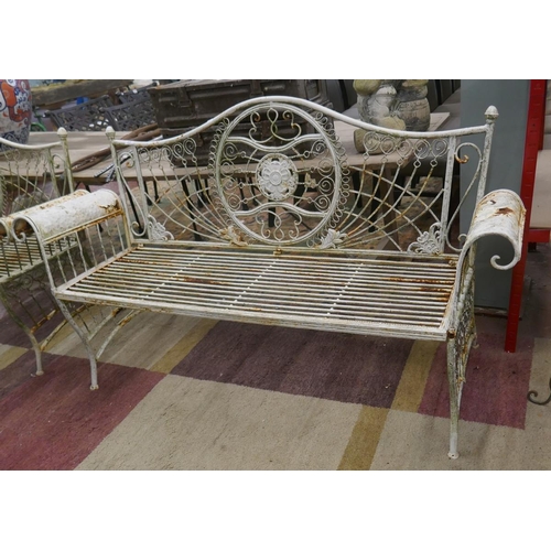 312 - Pair of metal benches