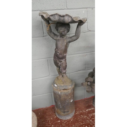 329 - Antique lead water feature