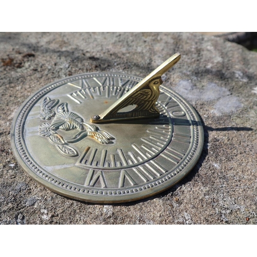 33 - Antique staddle stone with sundial top