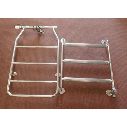 338 - 2 chrome towel rails