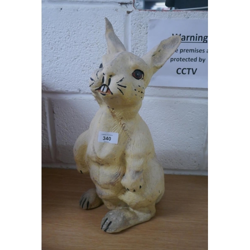 340 - Rabbit figure - Approx height: 44cm