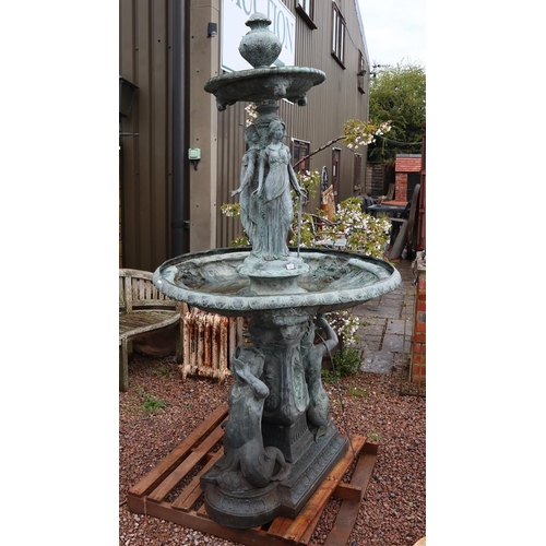 363 - Huge bronze fountain - Approx height: 270cm