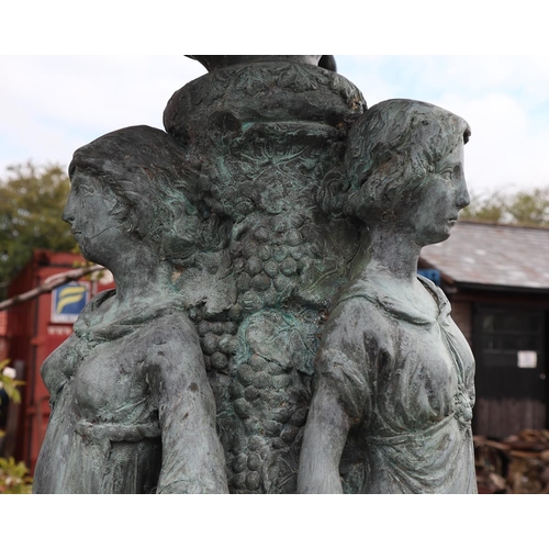 363 - Huge bronze fountain - Approx height: 270cm