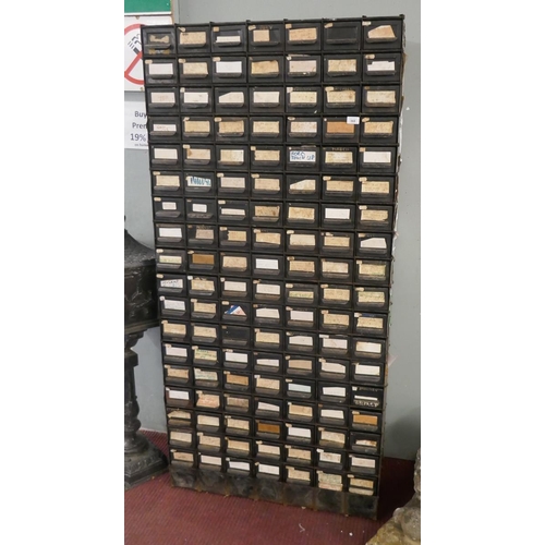 368 - Vintage metal multi drawer cabinet  - Approx size: W: 86cm D: 40cm H: 178cm