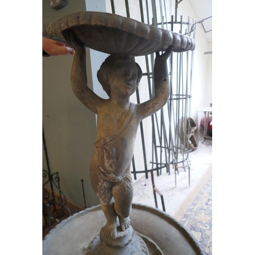 425 - Lead fountain - Approx height: 144cm