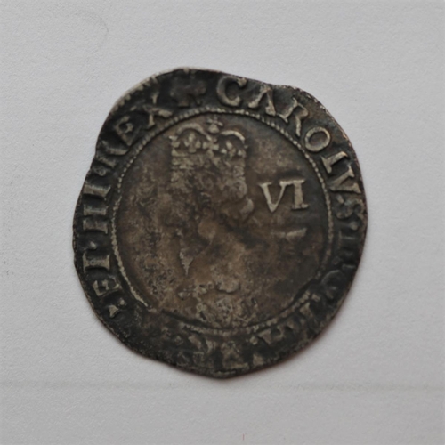 142 - Charles I sixpence