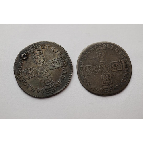 145 - 2 William III 1696 sixpences