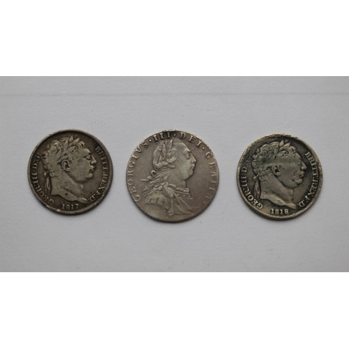 146 - 3 George III sixpences