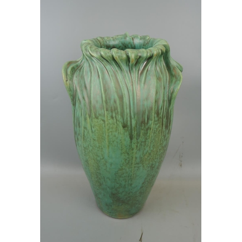 207 - Salt glazed terracotta vase - Approx height: 43cm