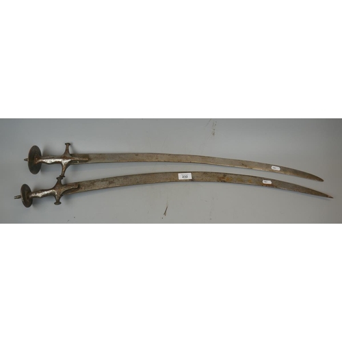 232 - Pair of Indian Talwar swords