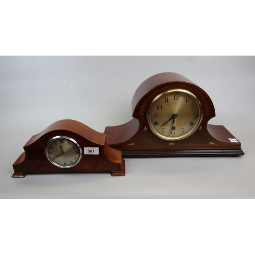 261 - 2 vintage mantel clocks