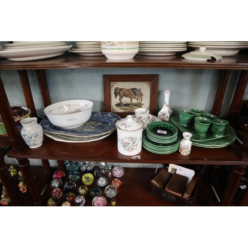 268 - Collection of ceramics to include blue & white meat plate