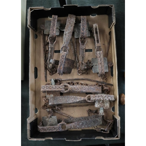 284 - Collection of antique animal traps