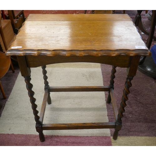 345 - Occasional table with barley twist legs