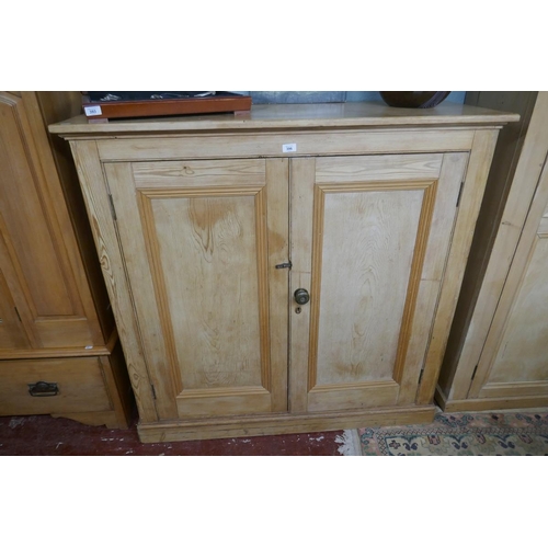 396 - Antique pine cupboard - Approx size W: 128cm D: 49cm H: 125cm