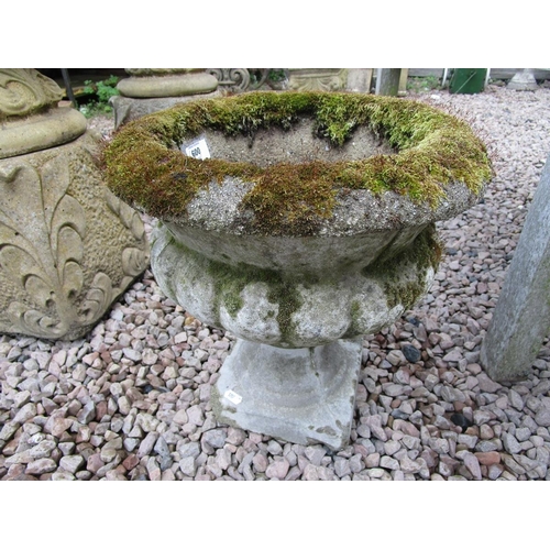 600 - Small stone planter - Approx height: 36cm