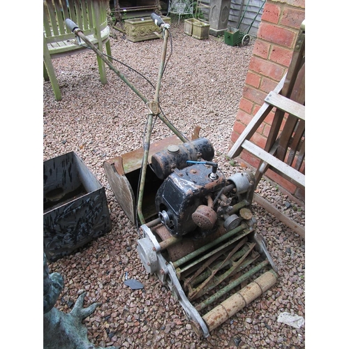 624 - 1950's lawn mower with original Villiars engine made by JP Engineering Ltd of Leicester model 'The S... 