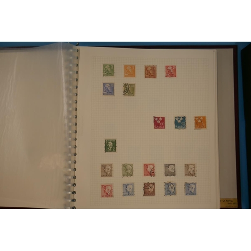 316 - Stamps - Foreign and Commonwealth sparse range in 2 multi-ring binders