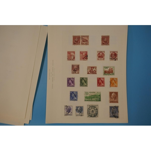 320 - Stamps - Australia and New Zealand early to modern on album pages