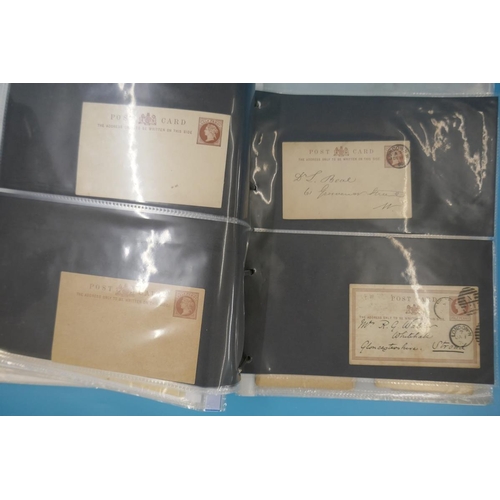 321 - Stamps - GB Postal History QV-KG5 in ringbinder. Postal stationery and WW1 censors