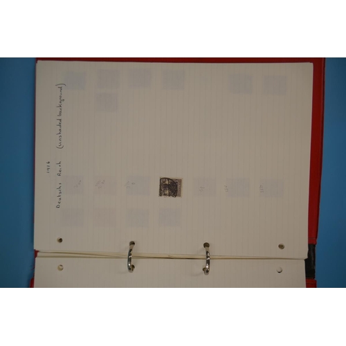 322 - Stamps - Germany and States on album pages in ring binder