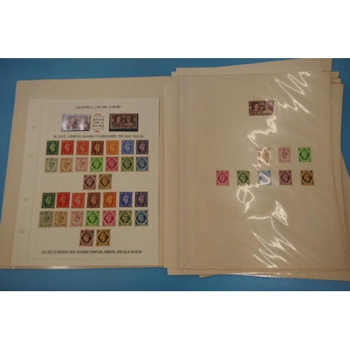 332 - Stamps - GB QV-KG6 on album pages