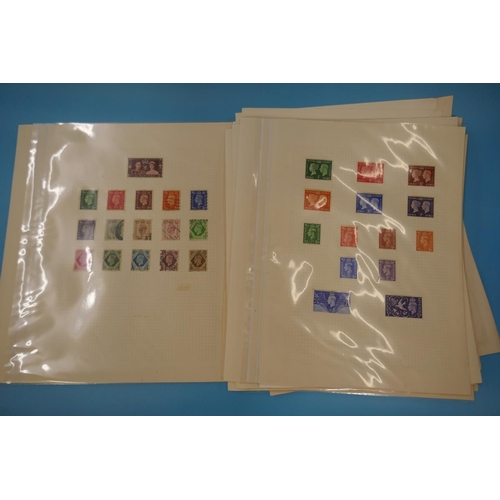 332 - Stamps - GB QV-KG6 on album pages