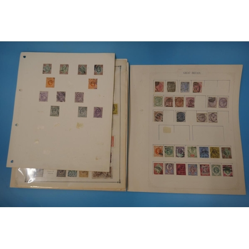 332 - Stamps - GB QV-KG6 on album pages