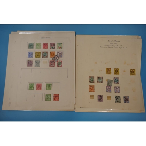 332 - Stamps - GB QV-KG6 on album pages