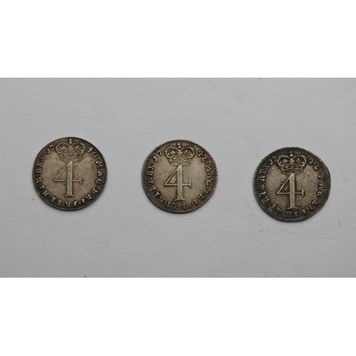 132 - 3 George III 1700s fourpences