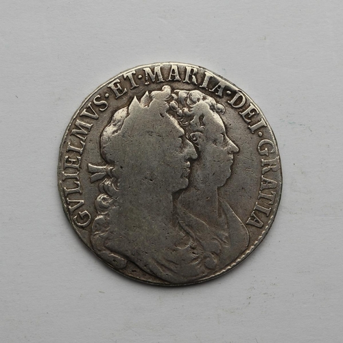 138 - William and Mary half crown 1689