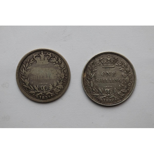 147 - 2 William IV shillings