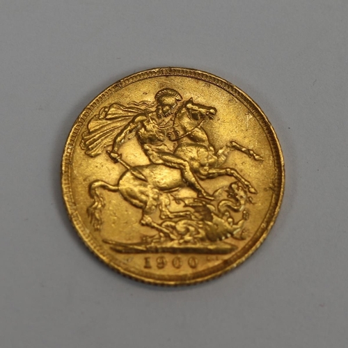 166 - Full sovereign 1900