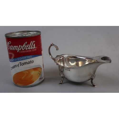 17 - Hallmarked silver sauce boat - Approx weight 78g