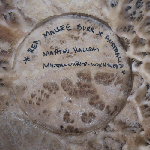 290 - Red Mallee burr turned bowl