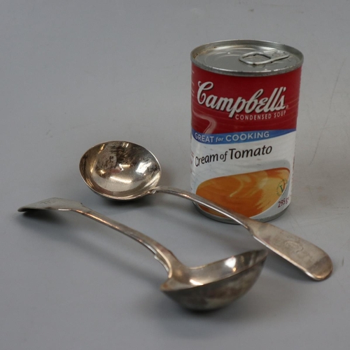 3 - Pair of hallmarked silver ladles - Approx weight 122g