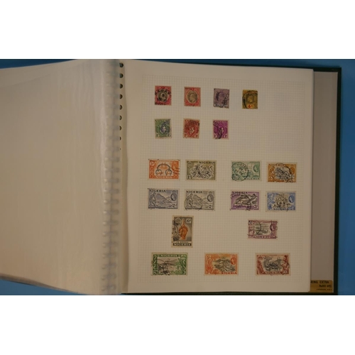 316 - Stamps - Foreign and Commonwealth sparse range in 2 multi-ring binders