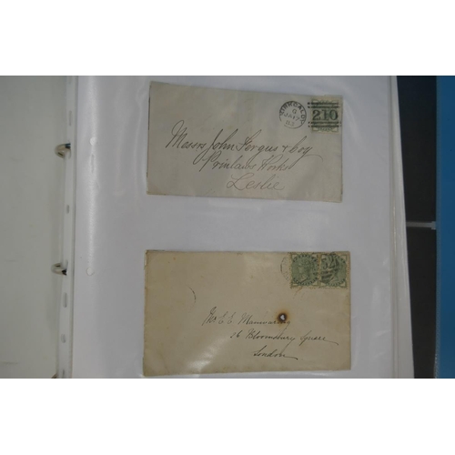 321 - Stamps - GB Postal History QV-KG5 in ringbinder. Postal stationery and WW1 censors