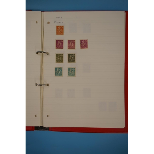 322 - Stamps - Germany and States on album pages in ring binder