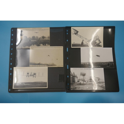 326 - Aviation postcards (4) and photographs (2)