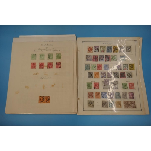 332 - Stamps - GB QV-KG6 on album pages