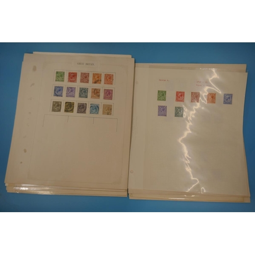 332 - Stamps - GB QV-KG6 on album pages