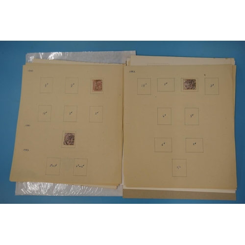 334 - Stamps - GB QV-KG6 on album pages