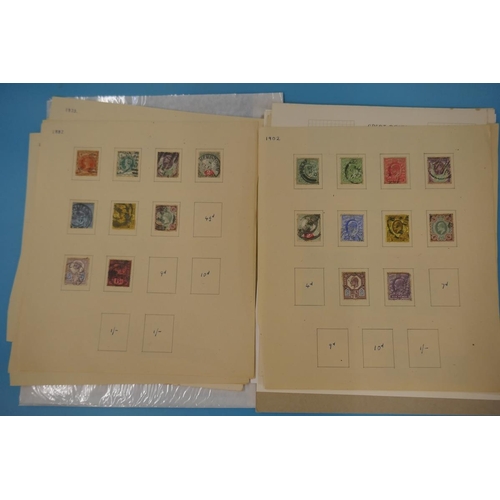 334 - Stamps - GB QV-KG6 on album pages