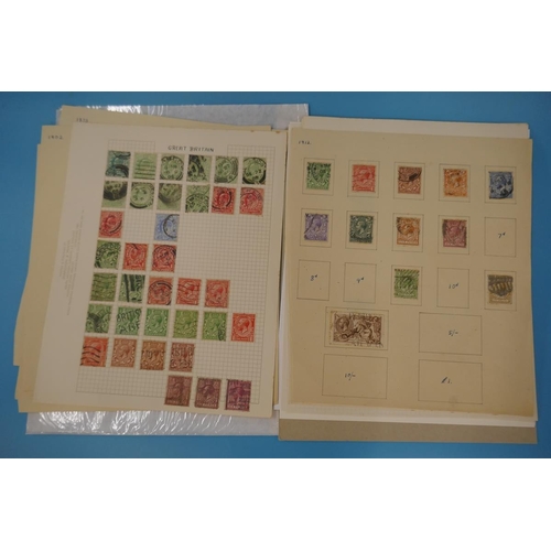 334 - Stamps - GB QV-KG6 on album pages