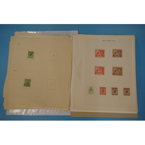 334 - Stamps - GB QV-KG6 on album pages